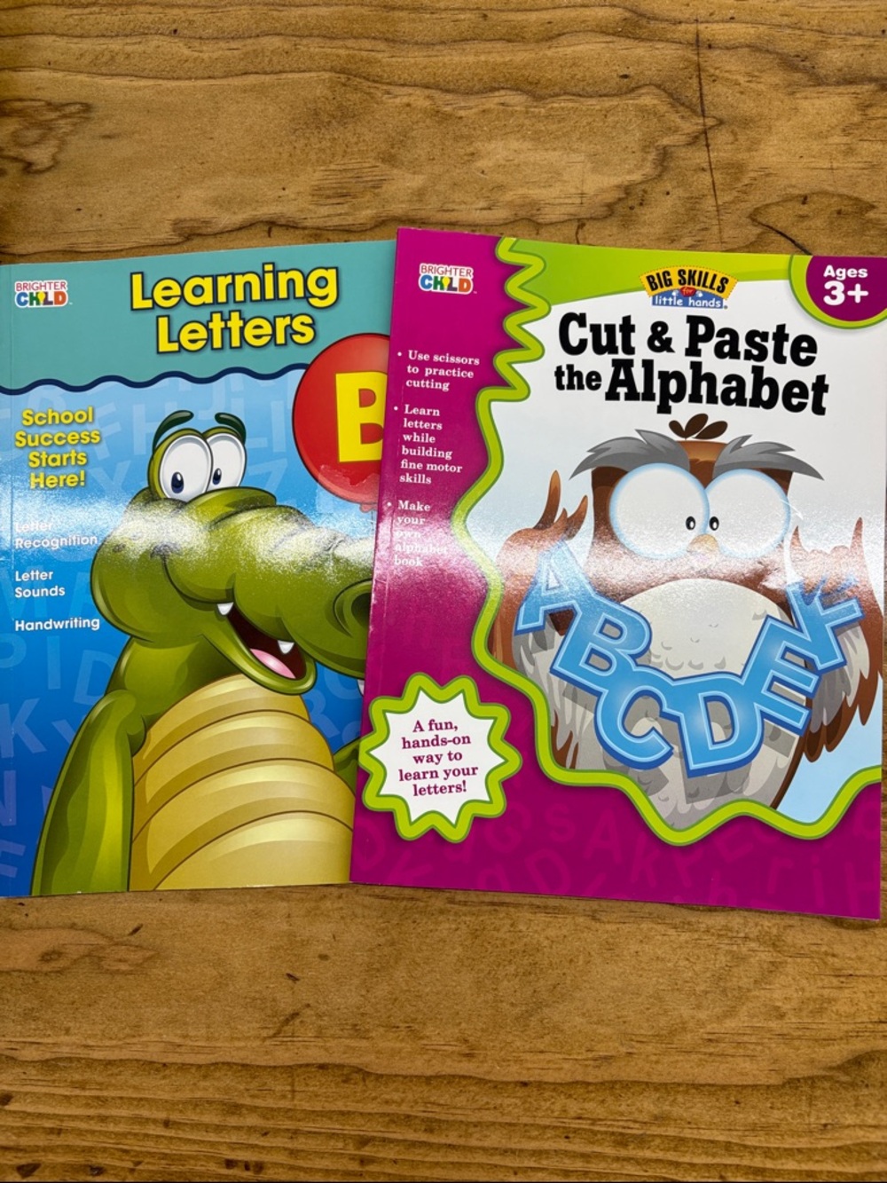 Cut & Paste the Alphabet and Learning Letters Activity Books